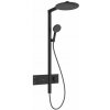 Hansgrohe Raindance Alive S Sprchový set s termostatom, priemer 30 cm, 3 prúdy, matná čierna 24582670-HG
