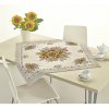Mondo Italia Gobelínový obrus na stôl Slnečnice Chenille IT101 90x90 cm Viacfarebná