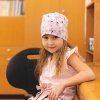 Karpet Úpletová čiapka potlač palameniak ružová