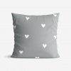 Goldea bavlnená obliečka na vankúš - srdiečka na sivom 40 x 60 cm