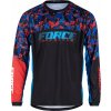FORCE dres F RECKLESS dl. rukáv, černo-červeno-modrý Velikost: L
