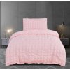 Krepové obliečky polycotton Neapol ružové 200x140cm+90x70cm TiaHome