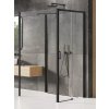 New Trendy Prime Black sprchovací kút 100x90 cm štvorcová čierna matné/priehľadné sklo K-0978