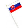 Vlajka Slovensko 14 x 21 cm Alfa na tyčke