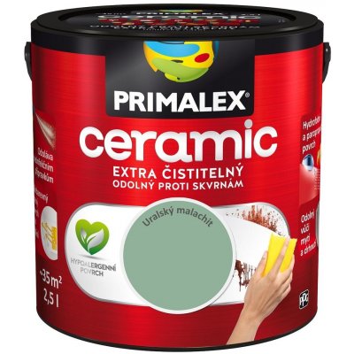 Primalex Ceramic Farba na stenu, uralský malachit, matná, 2,5 l, 435329