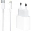 Appleking 2v1 rýchlonabíjacia súprava 18W USB-C adaptér a USB-C / lightning kábel pre iPhone / iPad - biela - možnosť vrátiť tovar ZADARMO do 30tich dní