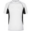 James & Nicholson (Daiber) Pánske funkčné tričko s krátkym rukávom JN391 - Biela / čierna | M