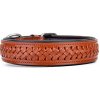 Kay-line kožený obojok Cognac veľ. 60 (45-52 cm)