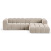 Micadoni Modulárna sedačka Lupine, 4-miestna, pravý roh – béžová