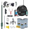 VNT electronics s.r.o. Profi set inteligentný elektrický ohradník pre kone 120 ks kovových T-stĺpikov 182 cm, RF zdroj 2 J