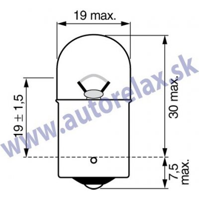 Narva R10W Ba15s 12V 10W