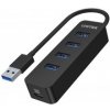 Unitek Hub USB-A, 4 porty USB 3.1, aktívny, 10 W H1117A
