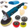 Elektrická leštička na auto 2650W 180mm leštiaca sada XXL + kotúče