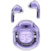 Acefast bezdrôtové slúchadlá T8 – Bluetooth 5.3, USB-C, AI redukcia šumu hovorov, IPX4, digitálny displej, 480 mAh, Purple