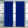 Jednofarebný záves - Modrý Uchytenie závesu: Dekoračné krúžky
