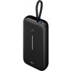 goobay Powerbank 20.000 mAh, integriertes USB-C Kabel 13cm, 30 Watt