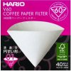 Papierové filtre Hario V60-01 40 ks, biele (VCF-01-40W)