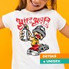 Tričko s potlačou Hip Hop Detský / Unisex Biela XS