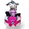 BabyTorta jednoposchodová plienková torta ružova ZEBRA (video)