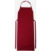 Cg Workwear Verona Dlhá pracovná zástera s trakmi 00130-01 Cherry 110 x 75 cm