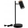 Candellux Stolná lampa LAGOS 1xGU10/15W/230V čierna/hnedá CA0917 + záruka 3 roky zadarmo + záruka 3 roky zadarmo