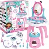 Toaletný stolík GABBY’S DOLLHOUSE so stoličkou a 12 doplnkami