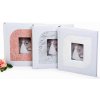 Svadobný fotoalbum na rožky JUST MARRIED strieborný