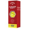 Callaway golfové loptičky Chrome Soft TRIPLE TRACK 22 4-plášťové 3ks žlté
