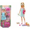 Mattel Barbie - Wellness Spa Blond bábika so šteniatkom a 9 doplnkami (GJG55)