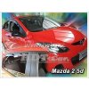 Deflektory - protiprievanové plexi Mazda 2 5D 2009 - 2014 (+zadné)