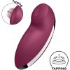 Satisfyer Tap & Climax 2 stimulátor klitorisu - vínový