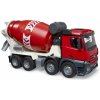 Bruder 3655 MB Arocs míchačka na beton, domíchávač červený