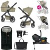PETITE&MARS Kočík kombinovaný ICON 2v1 Mossy Green XXL RWS + Core Pro i-Size Black Grey + Báza