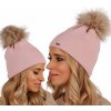 Fashionweek Dámska zimná čiapka s brmbolcom ZIZI15/A13 Farba: Ružový, Veľkosť: Universal
