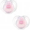 Tommee Tippee Cumlík silikónový Anytime 0-6m, 2 ks Ružová ks