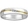 Silvego Snubný strieborný prsteň Sunny pozlátený žltým zlatom s Brilliance Zirconia SHG8709RWGP