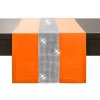 Mondo Italia Behúň na stôl Glamour so zirkónmi oranžový Oranžová 40x220 cm