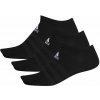 Adidas Light No Show 3P Pblack black black Čierny