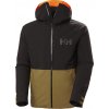 Pánska lyžiarska bunda Helly Hansen, POWDERFACE čierna,khaki,oranžová S