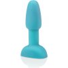 b-Vibe Rimming Petite Teal - kompaktný intímny prístroj, ovládanie diaľkovým ovládačom