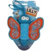 EBI COOCKOO LILLY gumová hračka pre psov 27x20x7,5cm oranžový motýľ