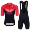 HOLOKOLO Cyklistický krátky dres a krátke nohavice - ARROW II - čierna/červená