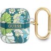 Ochranné puzdro Guess Flower Strap Collection pre AirPods zelené