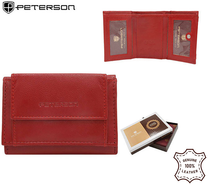 Peterson peňaženka kožená dámska RD AL5617 GCL 4512 RED
