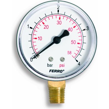 NOVASERVIS Manometer 63mm 1/4 "radiálne 0 - 4 bar M6304R