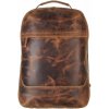 Kožený batoh na notebook XL Greenburry 1691M-25 hnedý