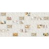 Obkladové panely 3D PVC TP10011596, cena za kus, rozmer 980 x 490 mm, pieskovcový kameň s mušľami a hviezdicami, GRACE