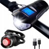 2 X LED SVETLO NA BICYKEL, POČÍTADLO RÝCHLOMEROV, ZVONČEK, BATÉRIA, SADA