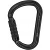 PETZL karabína WILLIAM s poistkou TRIACT-LOCK ČIERNA