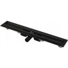 AlcaPlast APZ101BLACK-850 - Podlahový žľab s okrajom pre perforovaný rošt, čierna-mat
